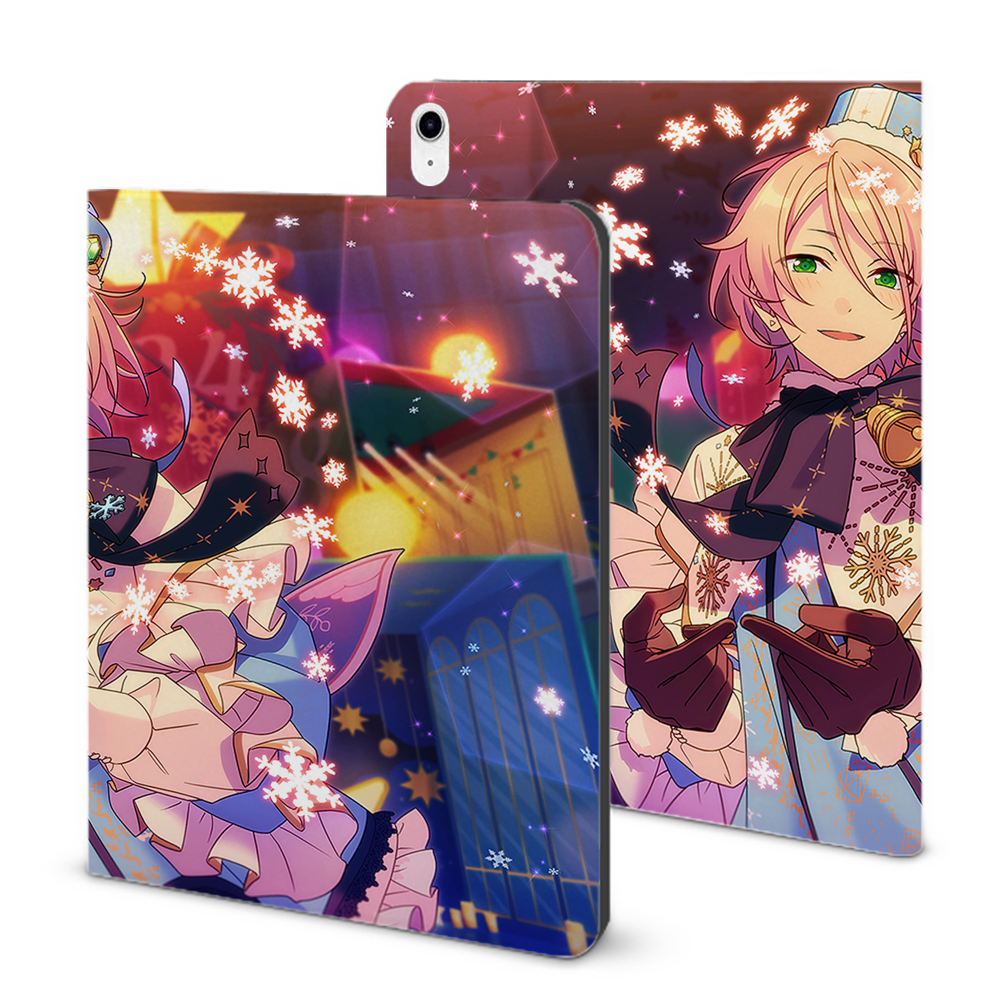 （画像用） あんさんぶるスターズ! Ensemble Stars IPad ケース ブック型 PUレザー TPU 耐衝撃 軽量 薄型 ペン収納なし 全面保護 IPad 各モデル対応